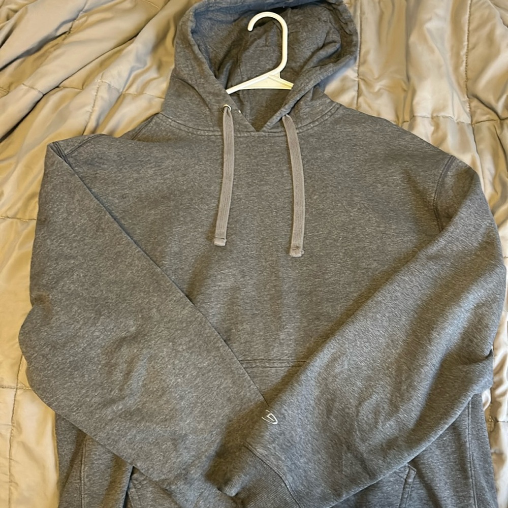 grey hoodie